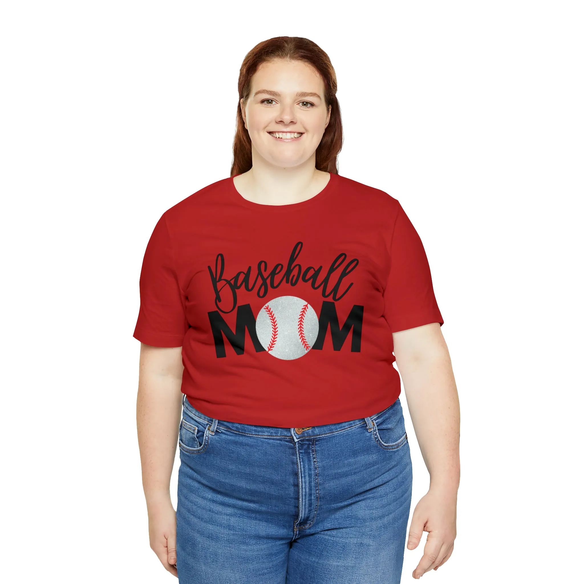 Baseball Mom Shimmer Short Sleeve Tee