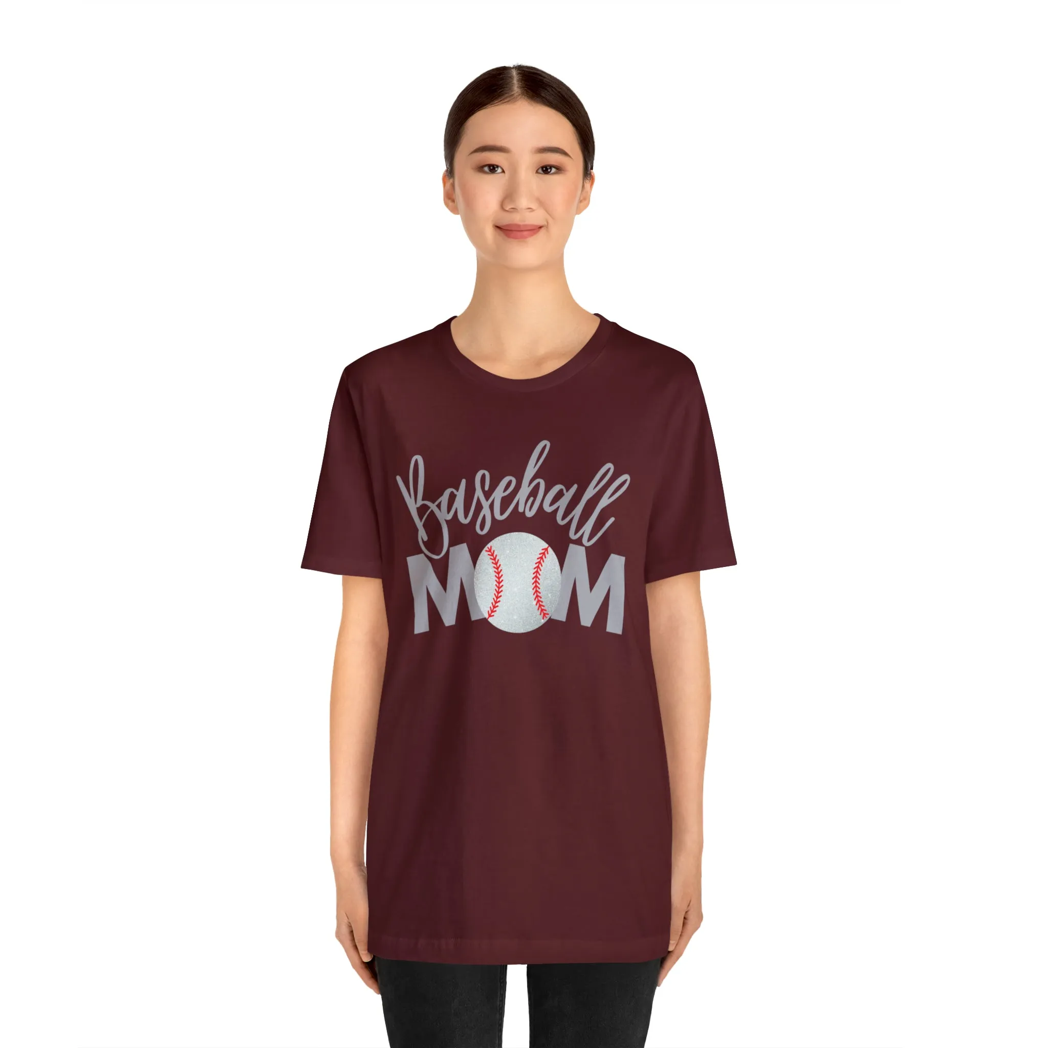 Baseball Mom Shimmer Short Sleeve Tee
