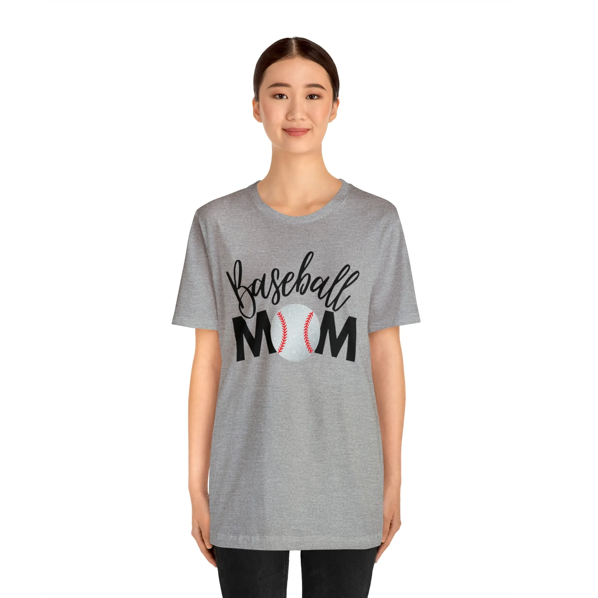 Baseball Mom Shimmer Short Sleeve Tee