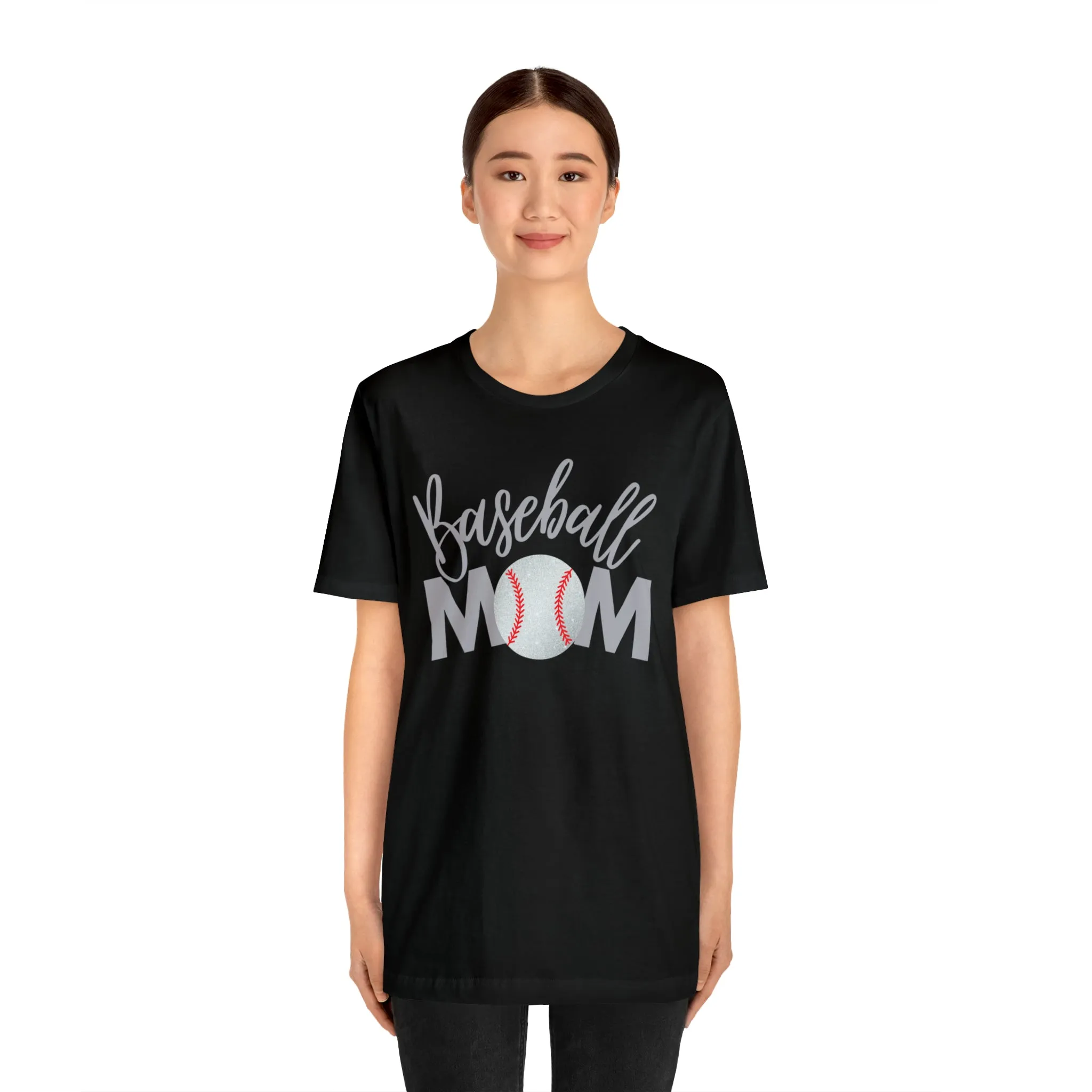Baseball Mom Shimmer Short Sleeve Tee