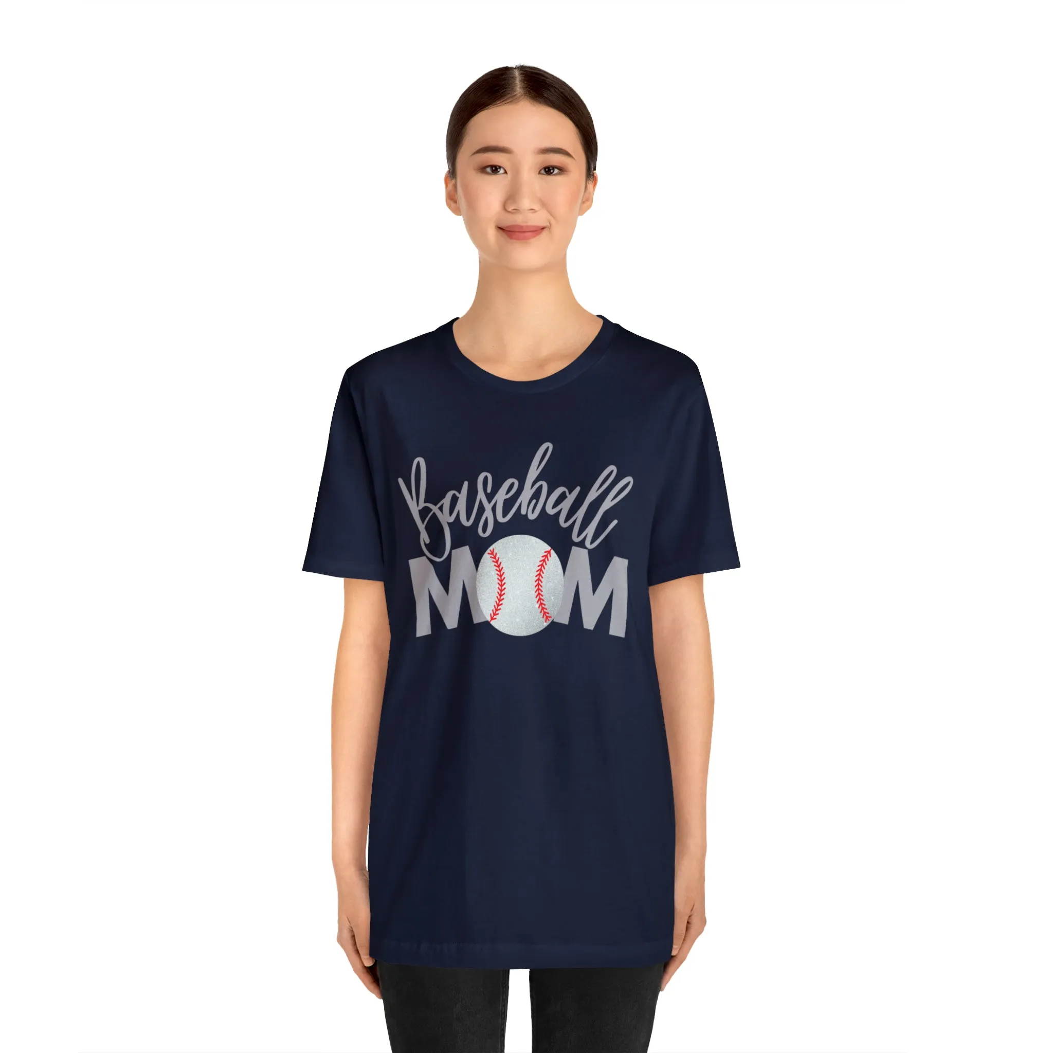 Baseball Mom Shimmer Short Sleeve Tee