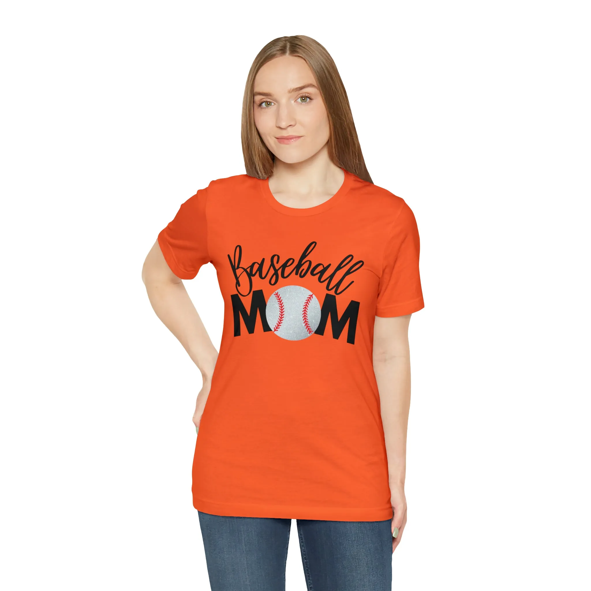 Baseball Mom Shimmer Short Sleeve Tee