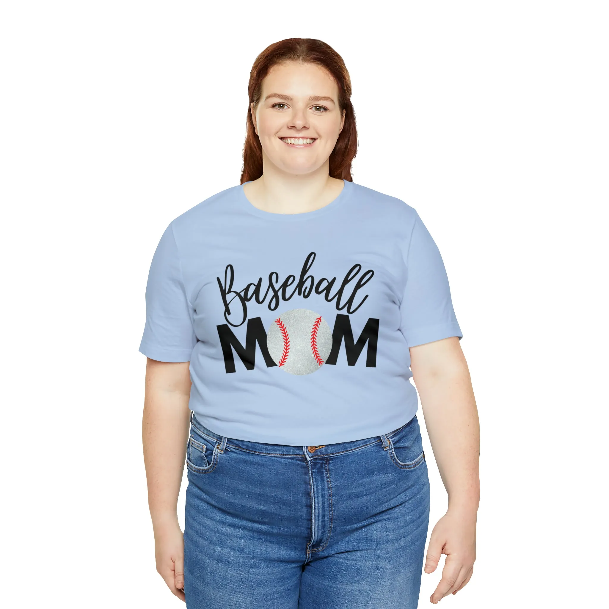 Baseball Mom Shimmer Short Sleeve Tee