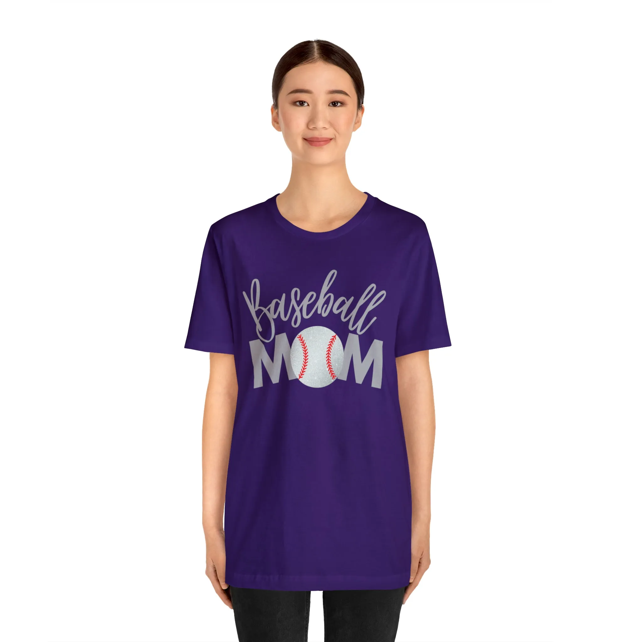 Baseball Mom Shimmer Short Sleeve Tee