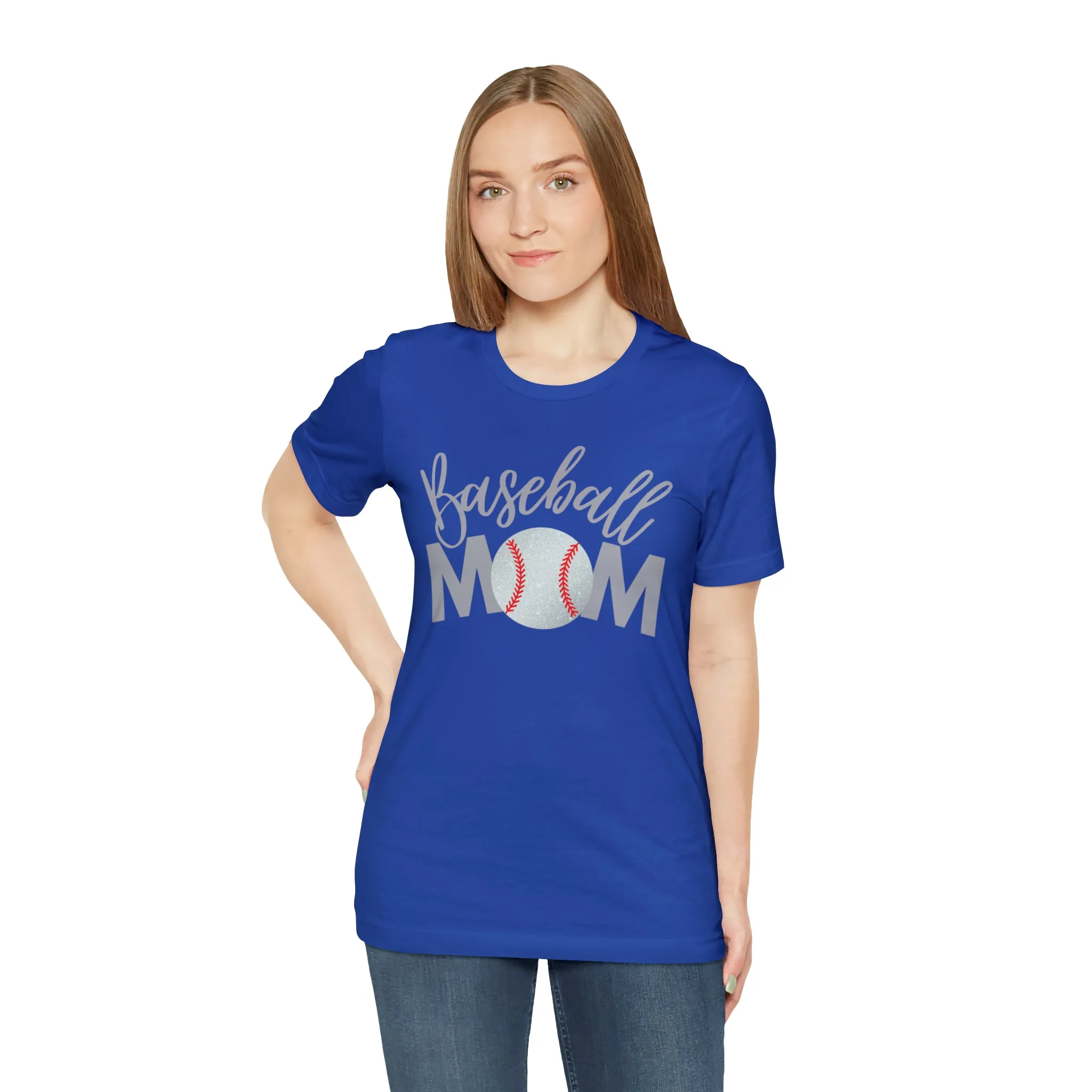Baseball Mom Shimmer Short Sleeve Tee