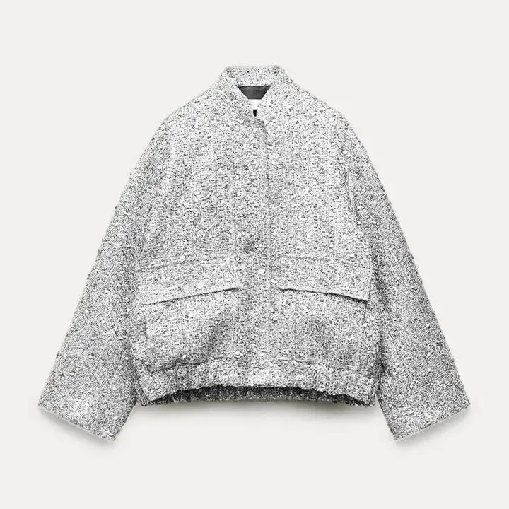 Be Extra! Sequin Shiny Chic Cropped Jacket