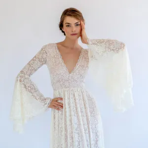 Bell Sleeve Wedding Dress #1508