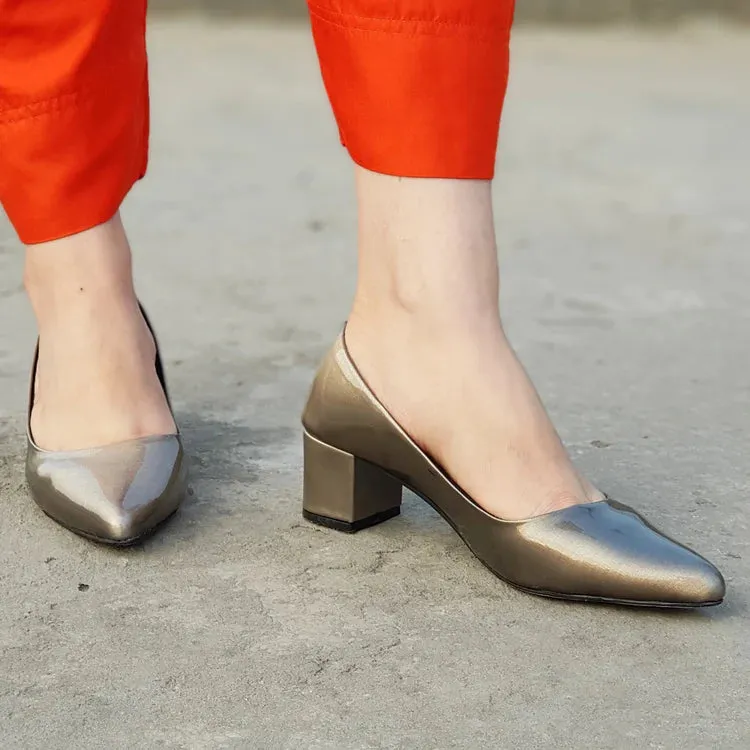 Berlin Heeled Pumps Grey