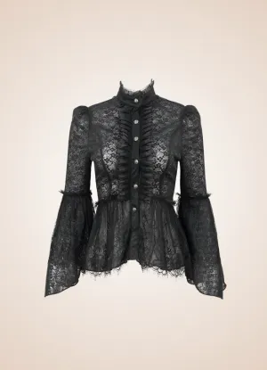 Black Gothic Long Sleeve Shirt