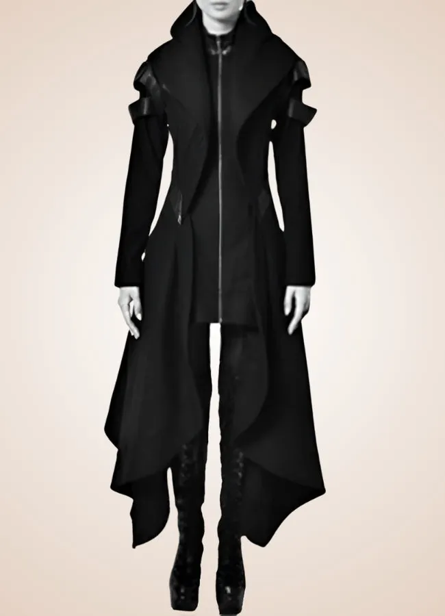 Black Gothic Women's Long Coat