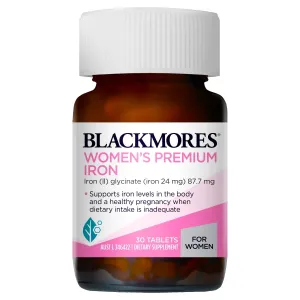 Blackmores Women's Premium Iron 30 tablets