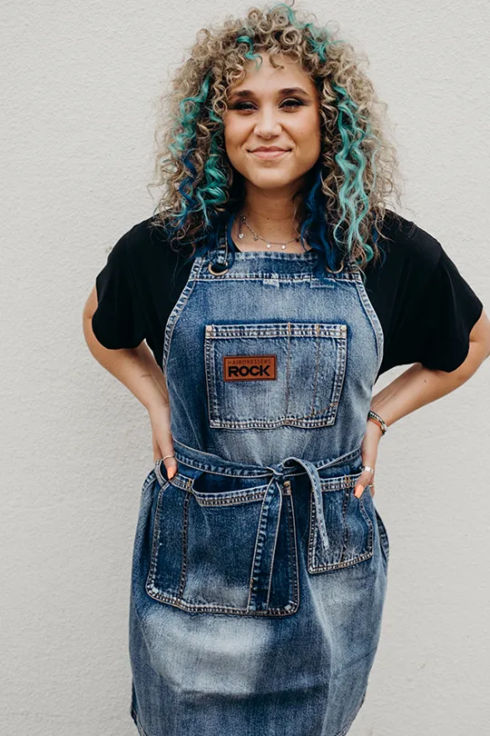 Blue Denim Patched Apron
