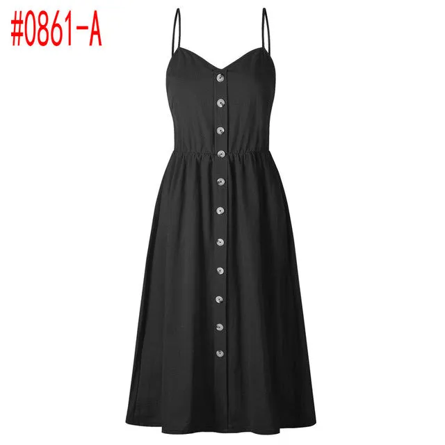 Bohemian Floral Tunic Women's Dress Sweet & Cute Sleeveless