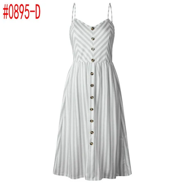 Bohemian Floral Tunic Women's Dress Sweet & Cute Sleeveless