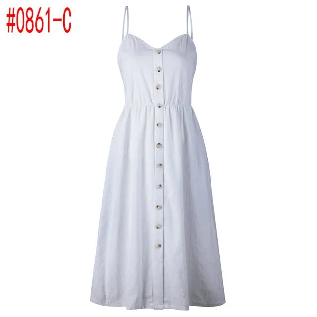 Bohemian Floral Tunic Women's Dress Sweet & Cute Sleeveless