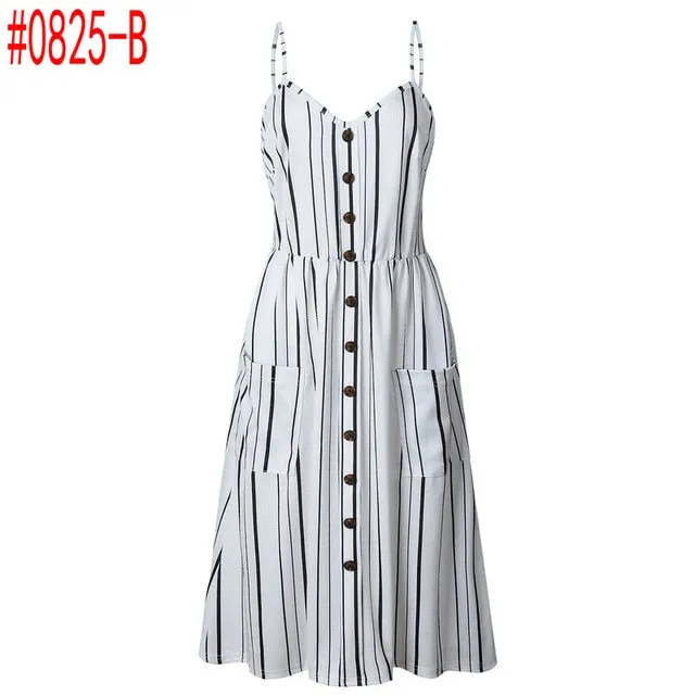 Bohemian Floral Tunic Women's Dress Sweet & Cute Sleeveless