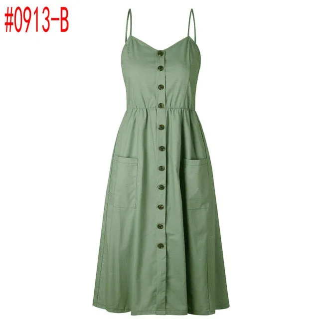 Bohemian Floral Tunic Women's Dress Sweet & Cute Sleeveless