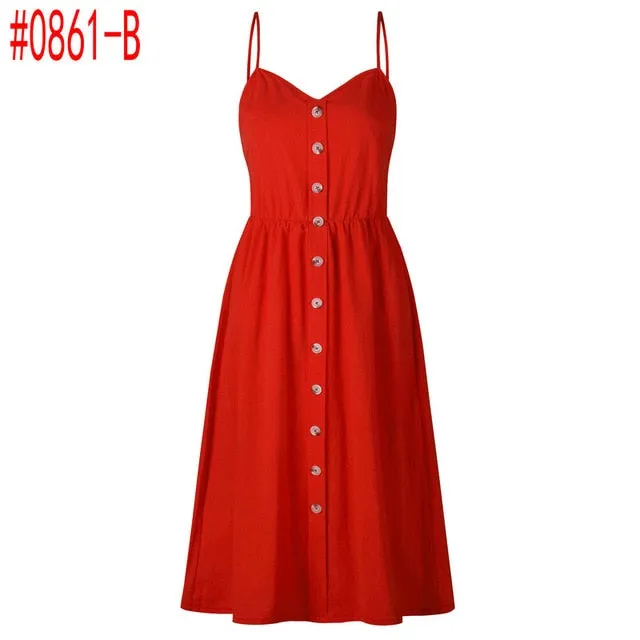 Bohemian Floral Tunic Women's Dress Sweet & Cute Sleeveless