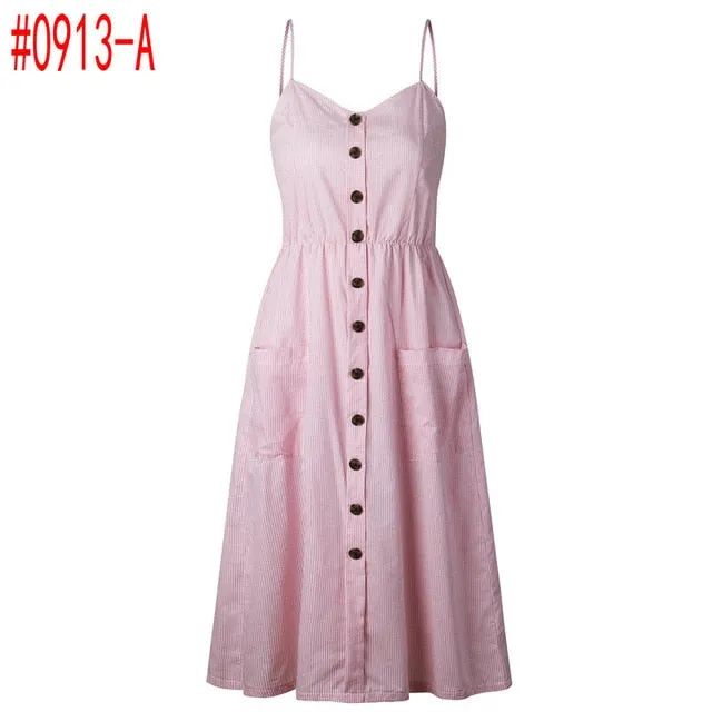 Bohemian Floral Tunic Women's Dress Sweet & Cute Sleeveless