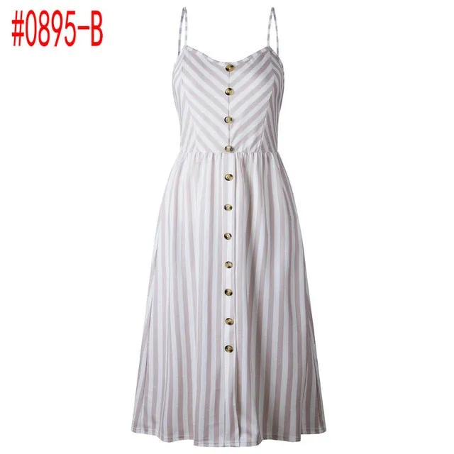 Bohemian Floral Tunic Women's Dress Sweet & Cute Sleeveless