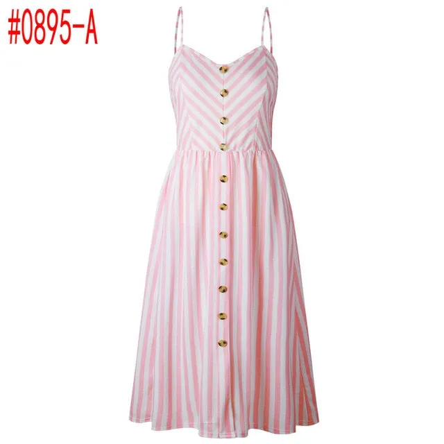 Bohemian Floral Tunic Women's Dress Sweet & Cute Sleeveless