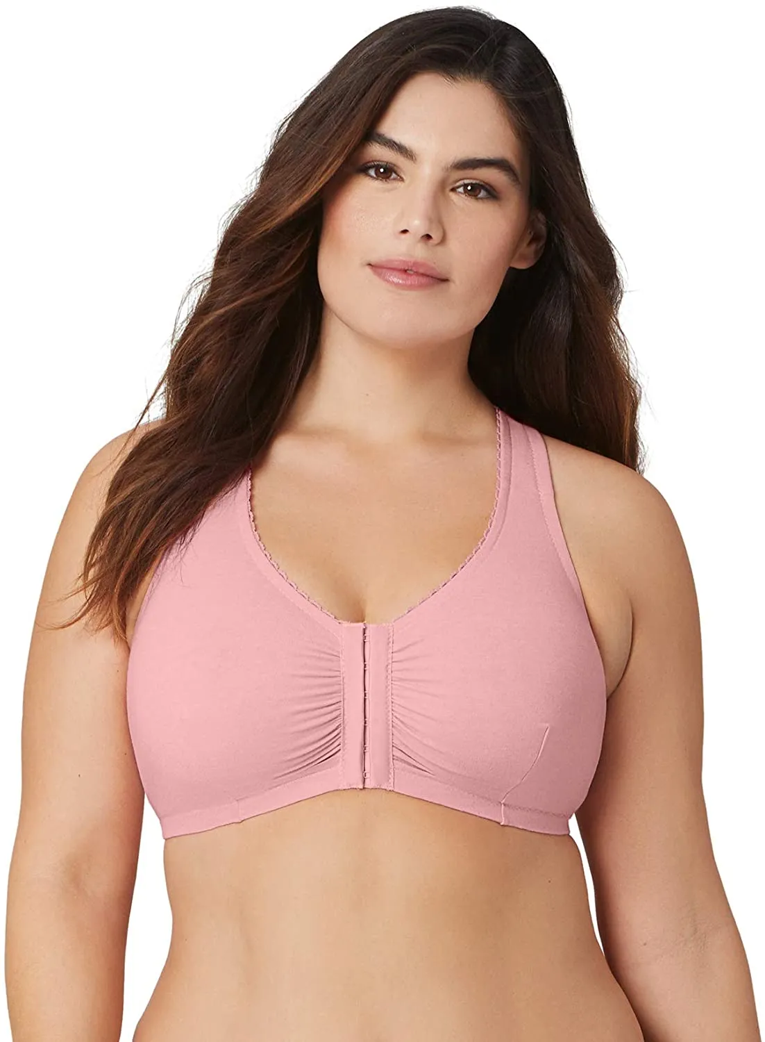 Brand new Glamorise Women's Complete Comfort Wirefree Cotton T-Back Bra, 34DD! Retails $53 