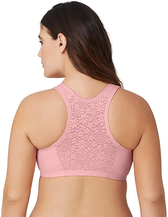 Brand new Glamorise Women's Complete Comfort Wirefree Cotton T-Back Bra, 34DD! Retails $53 