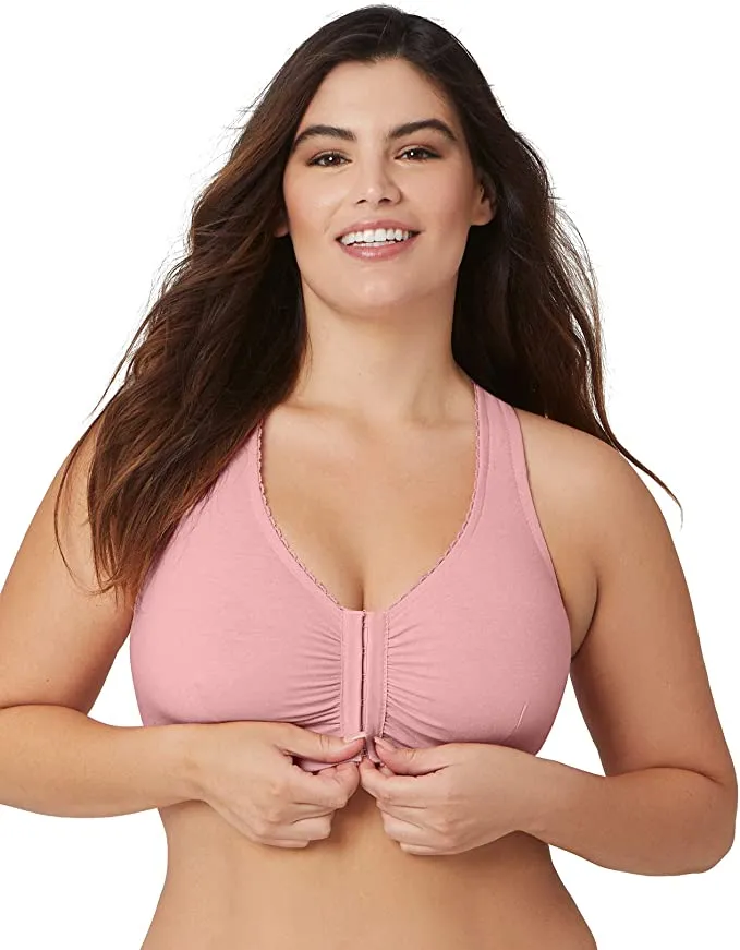 Brand new Glamorise Women's Complete Comfort Wirefree Cotton T-Back Bra, 34DD! Retails $53 