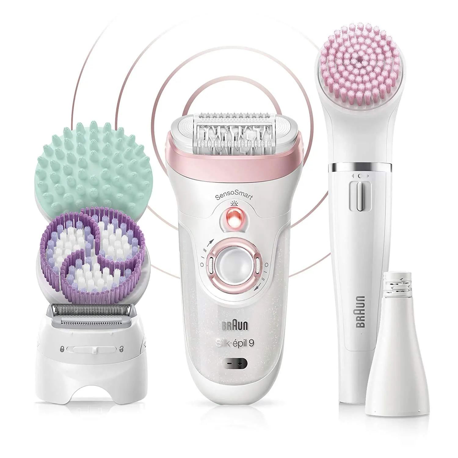 Braun Epilator Silk-épil 9 9-720, Hair Removal for Women, Wet & Dry, Womens Shaver & Trimmer, Cordless, Rechargeable