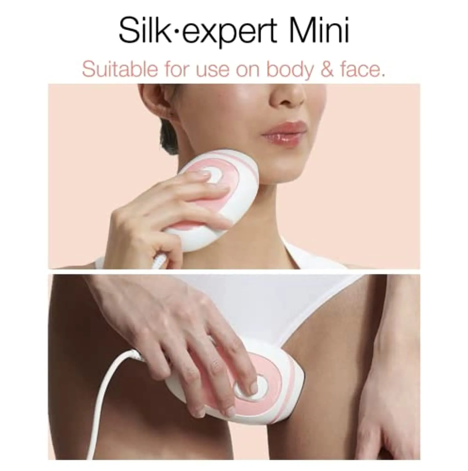 Braun IPL Hair Removal for Women and Men, Silk Expert Mini PL1014 with Venus Razor, FDA Cleared, Permanent Reduction in Hair Regrowth for Body & Face, Corded (Packaging May Vary)