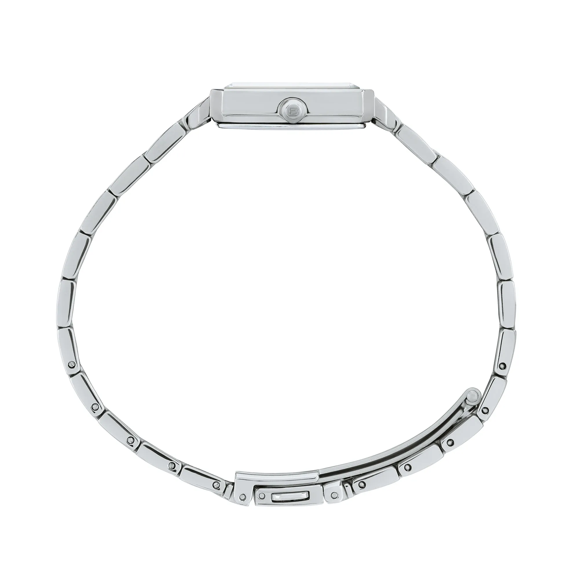 Breil clock carré 20x24mm white quartz steel Tw2077