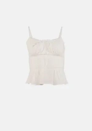 Briella Chiffon Peplum Tank