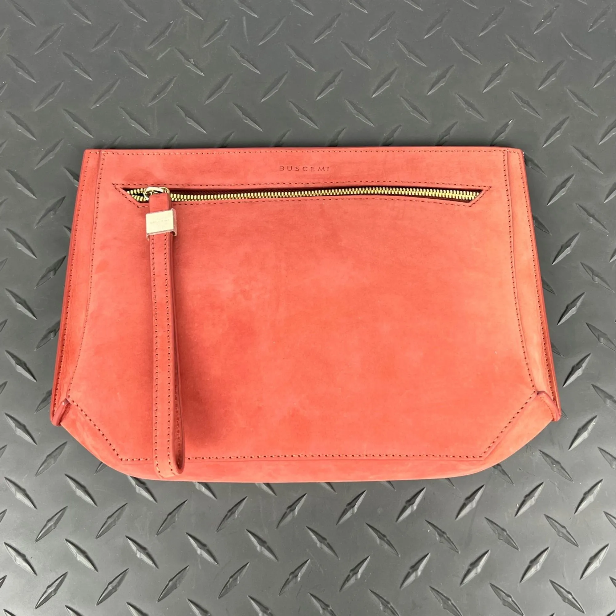 Buscemi Women's Pouch Woman Litchi Leather Bag