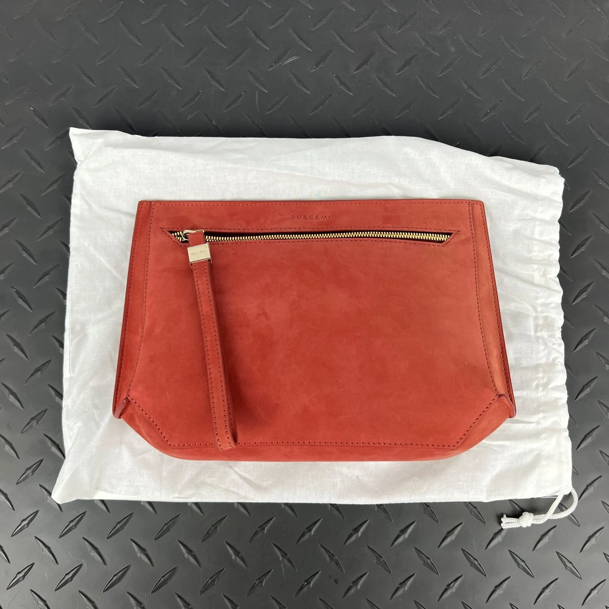 Buscemi Women's Pouch Woman Litchi Leather Bag