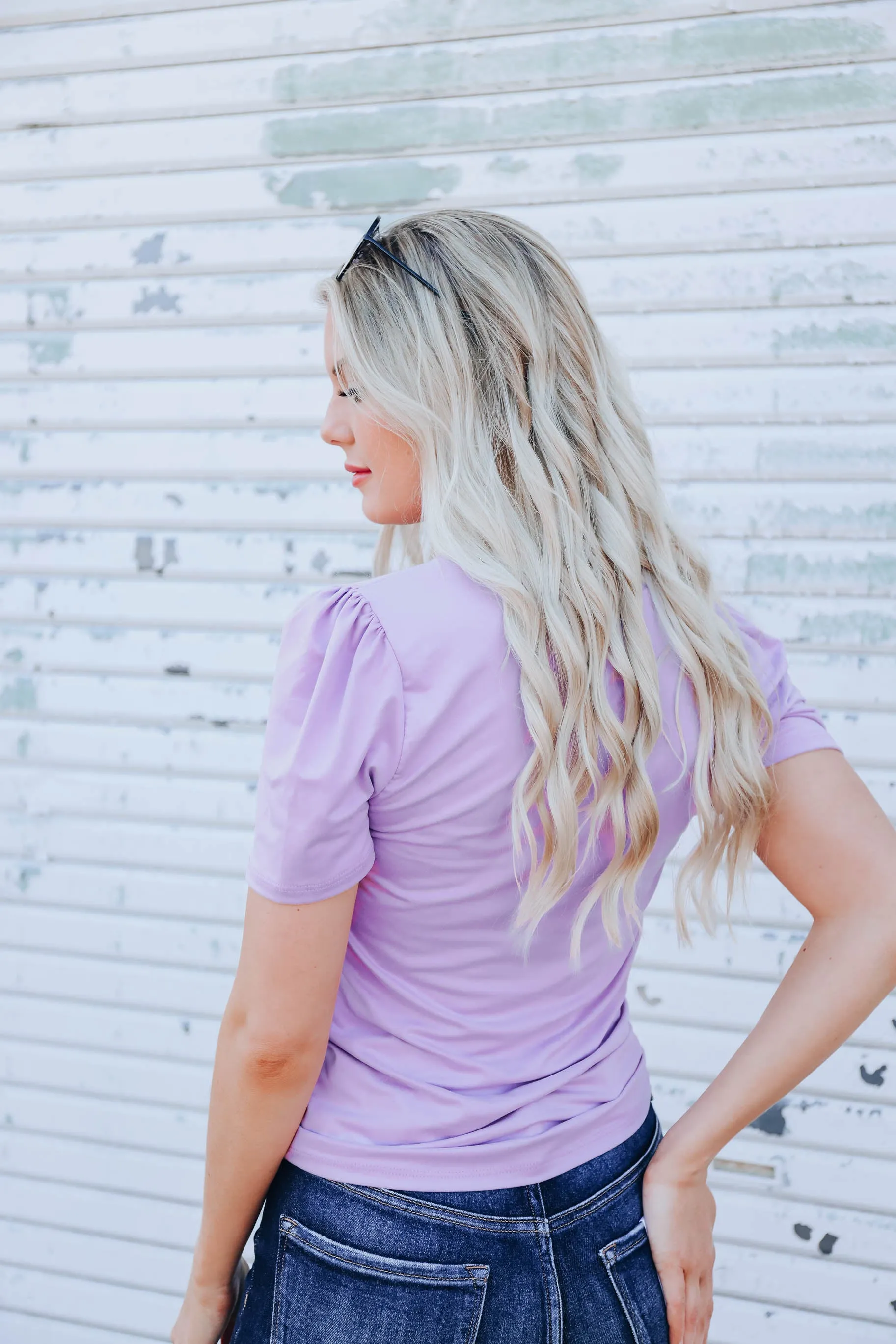 Calida Classic V-Neck Tee - Lilac