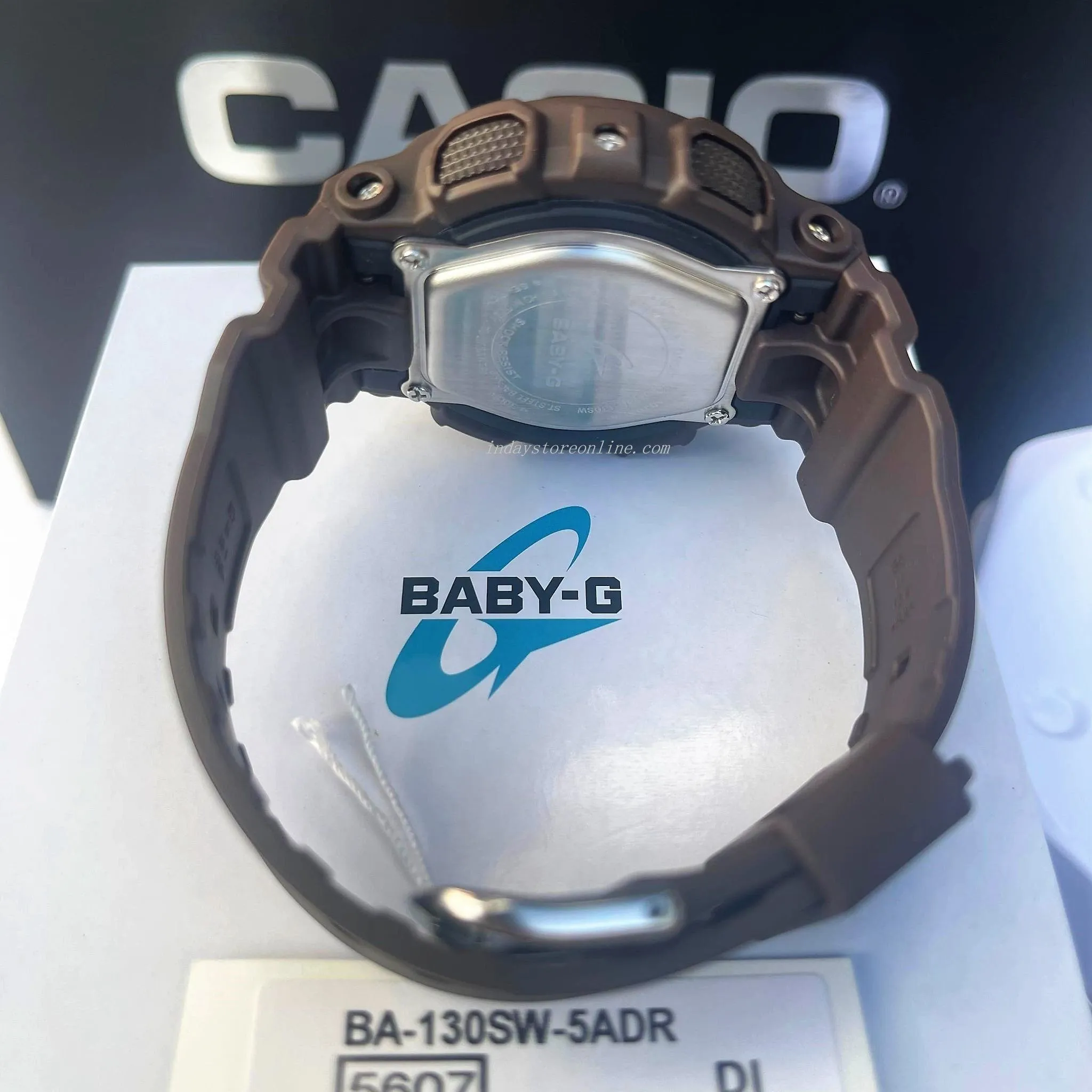 Casio Baby-G Women's Watch BA-130SW-5A Resin Band Mineral Glass Shock Resistant