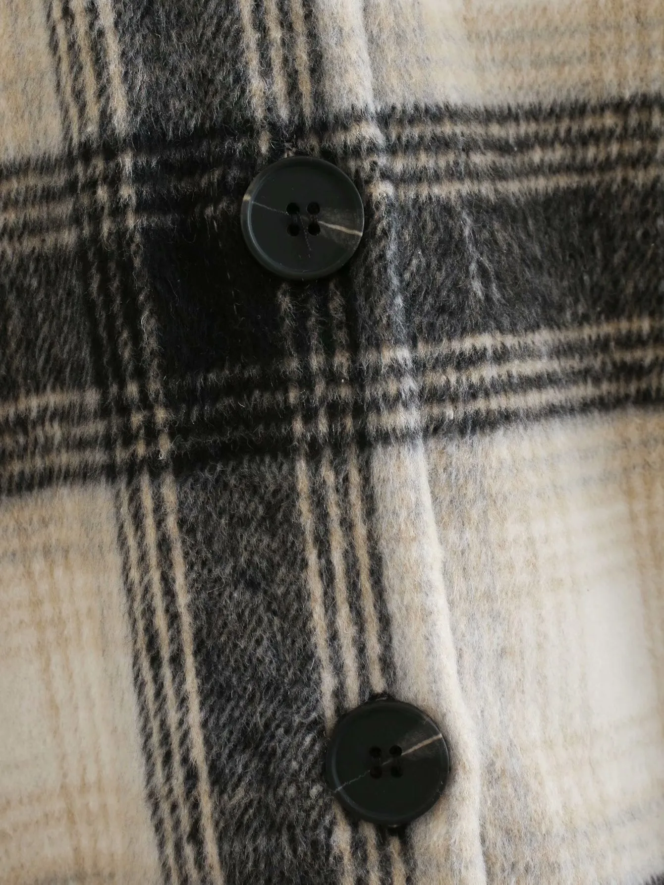 Casual Single-breasted Plaid Shirt Cardigans Coat
