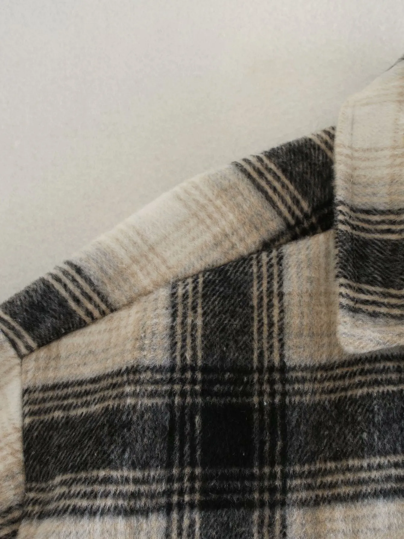Casual Single-breasted Plaid Shirt Cardigans Coat