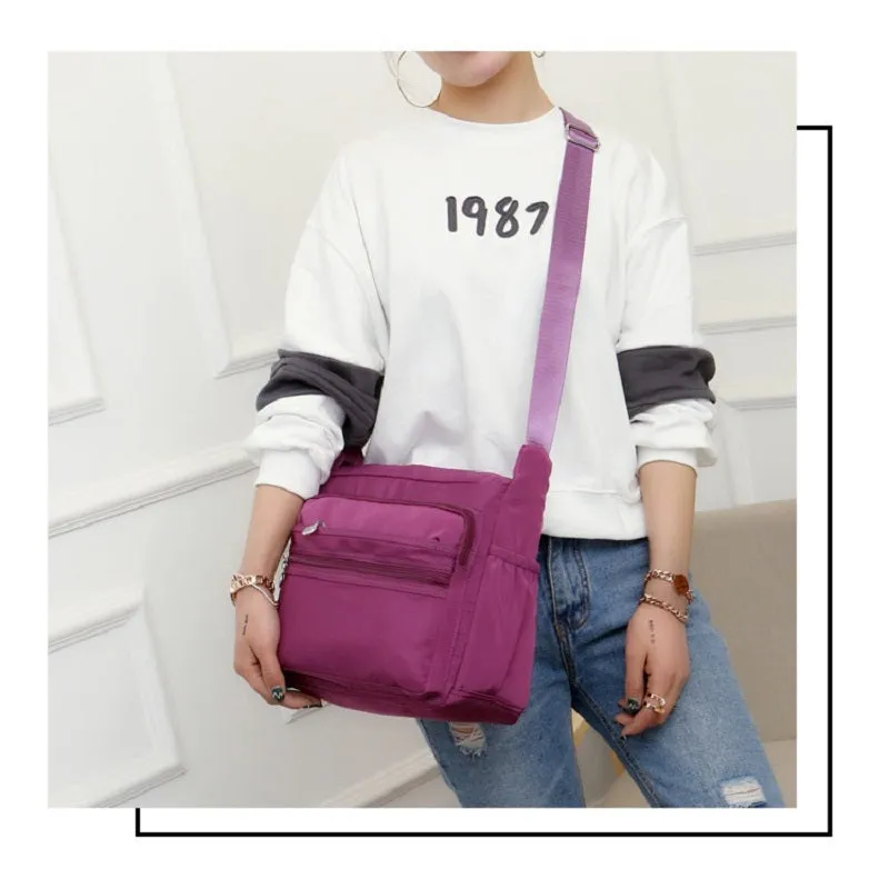 Casual Two Size Nylon Women's Bag