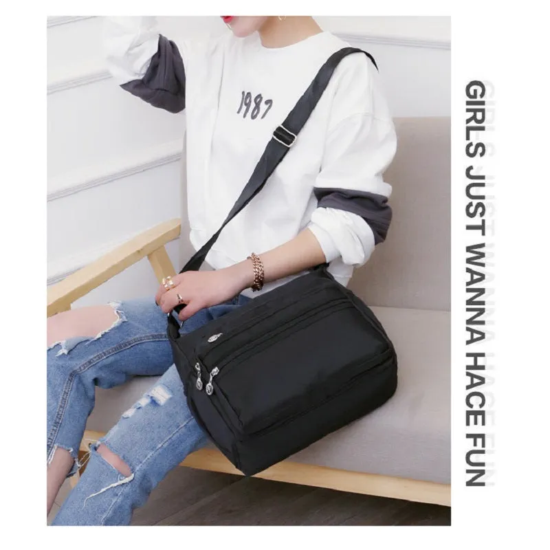 Casual Two Size Nylon Women's Bag