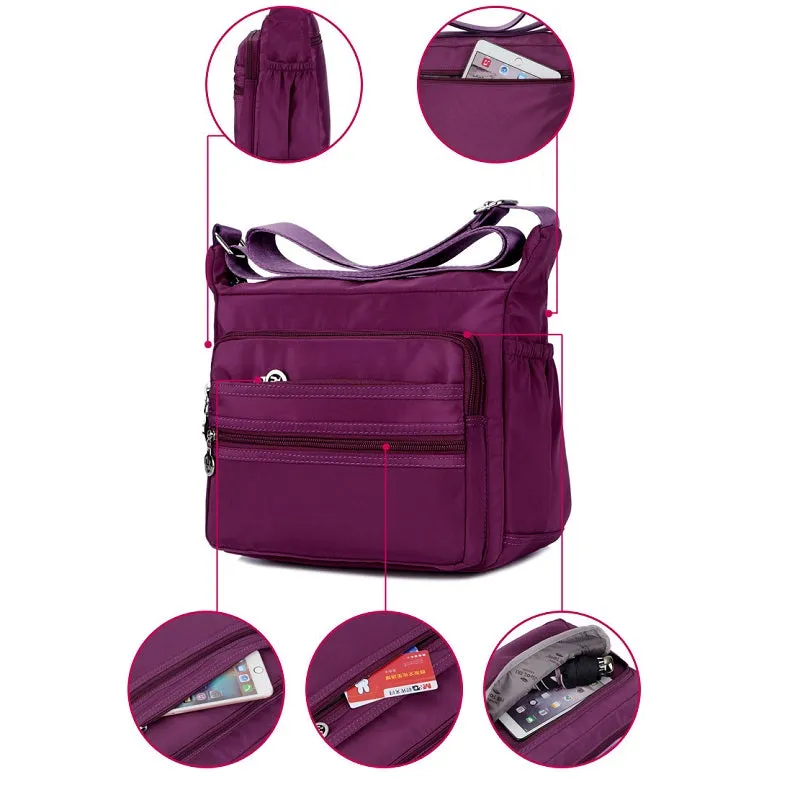 Casual Two Size Nylon Women's Bag