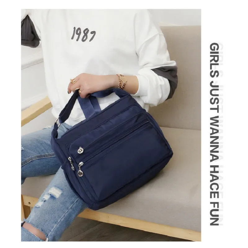 Casual Two Size Nylon Women's Bag