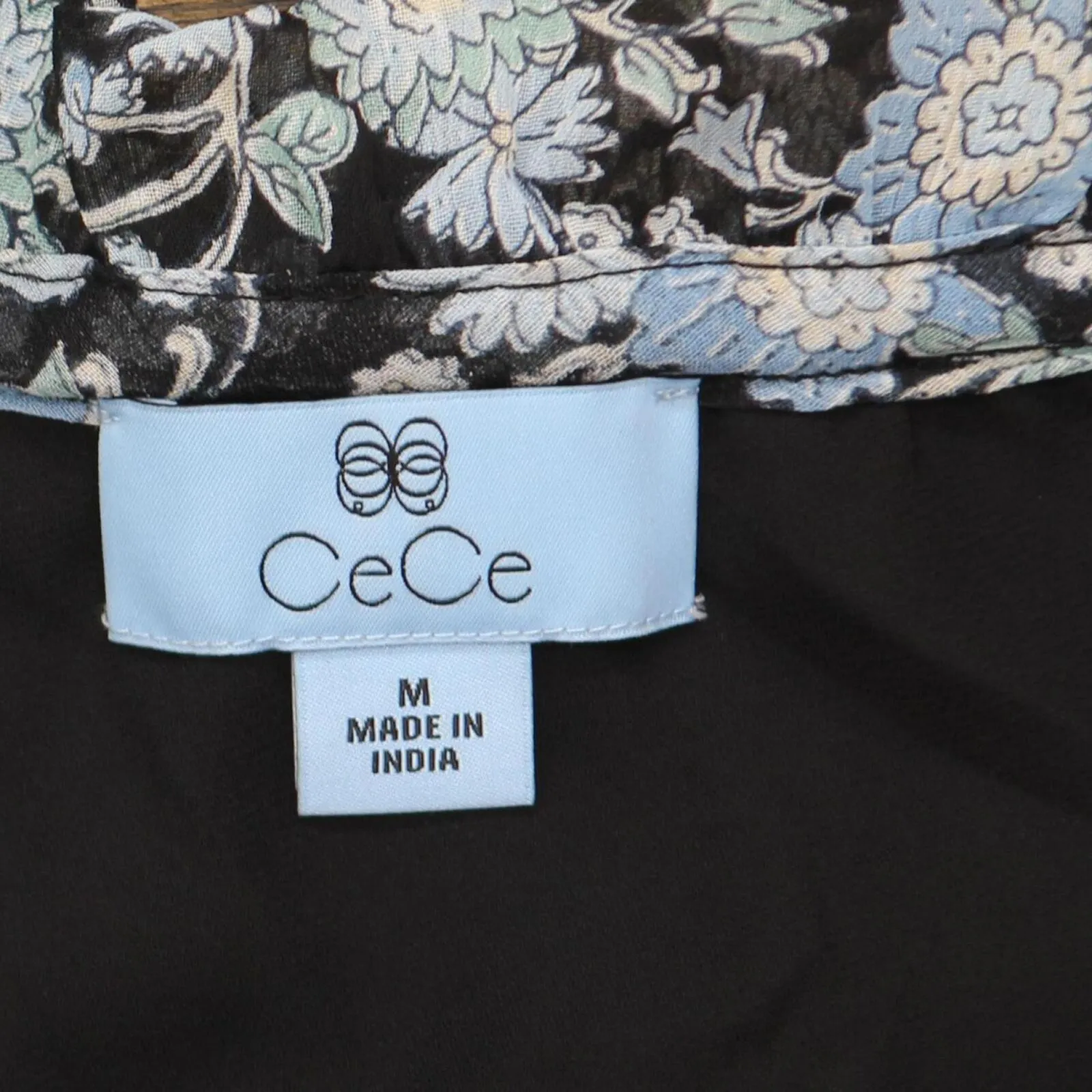 Cece Women's Long Sleeve Cold-Shoulder Bow Floral-Print Blouse 7033097