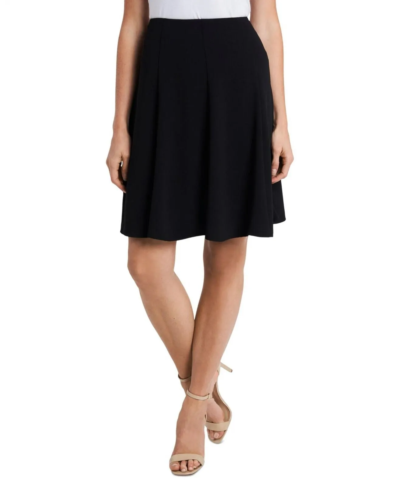 Cece Women's Moss Crepe Knee Length Flounce Skirt 7099406