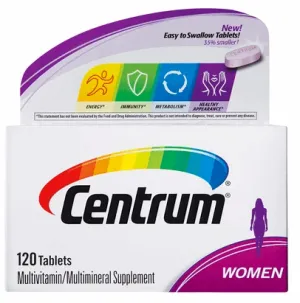 Centrum - Multivitaminico para Mulheres com menos de 50 - 120 Caps