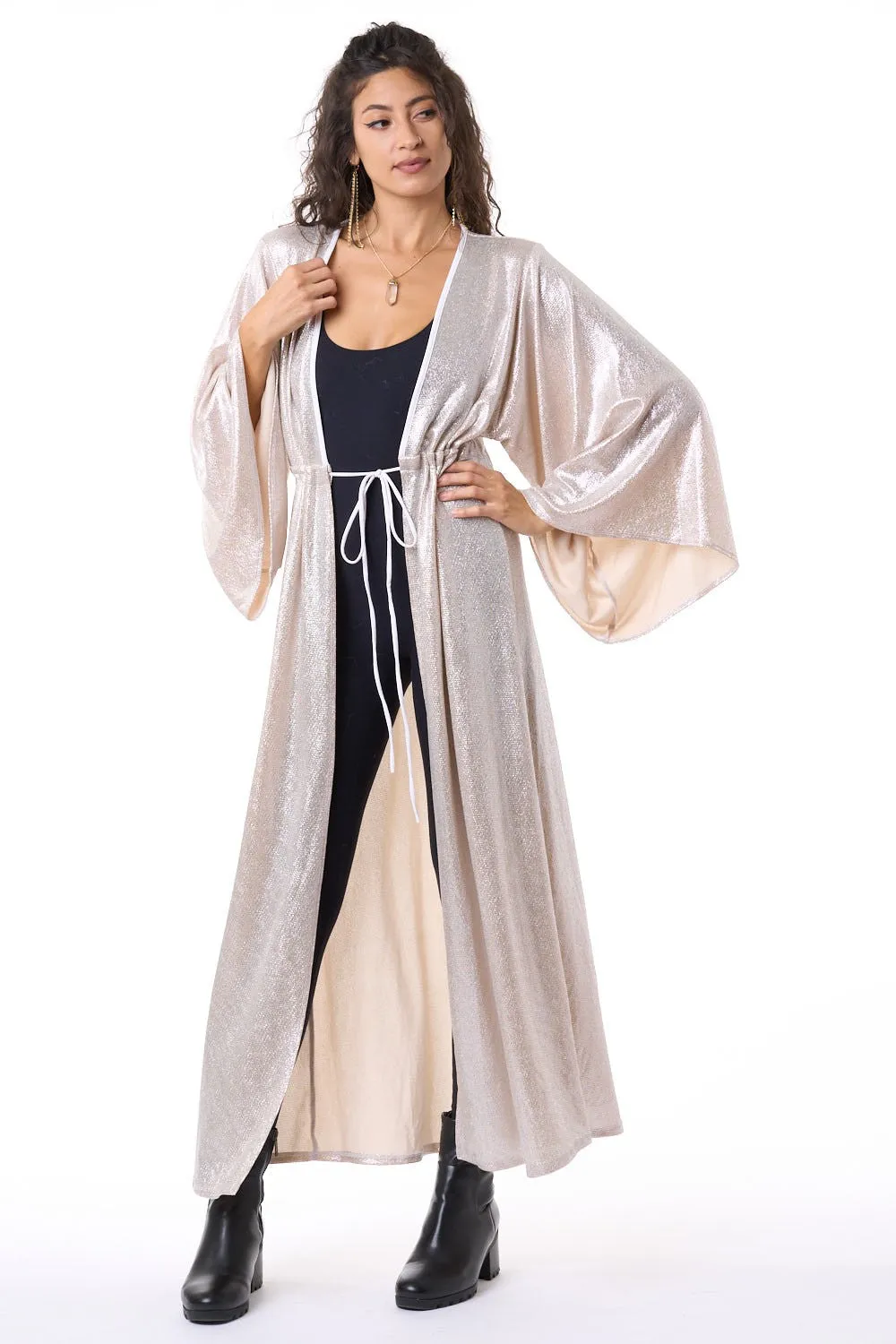 Champagne Shimmer Gemini Robe