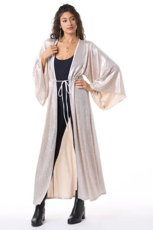 Champagne Shimmer Gemini Robe