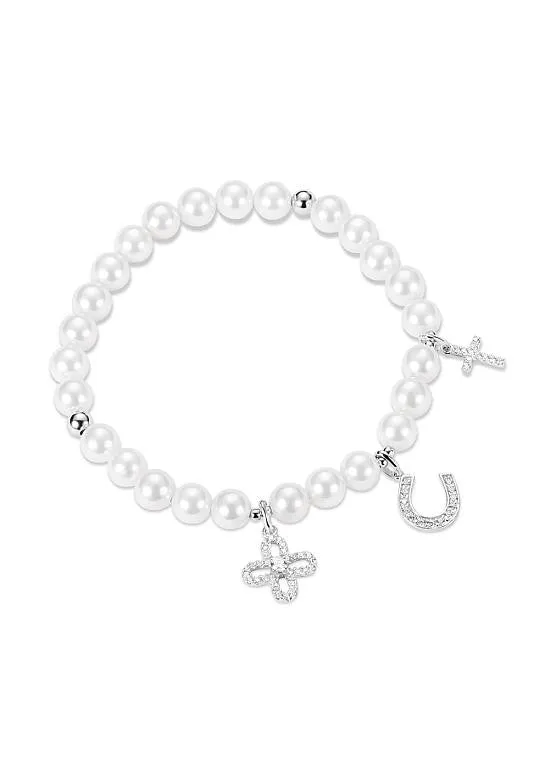 Cheap Infinity Pearl Bracelet