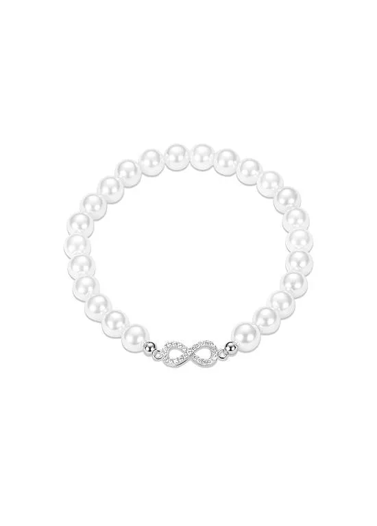 Cheap Infinity Pearl Bracelet