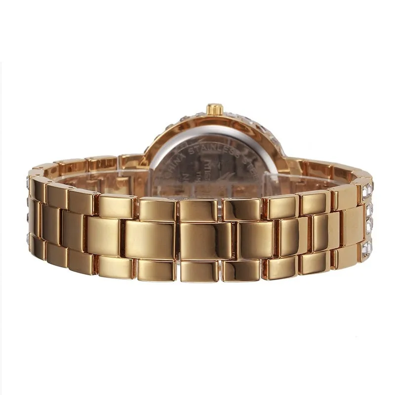 Circle Pattern Dial Quartz Women's Watch